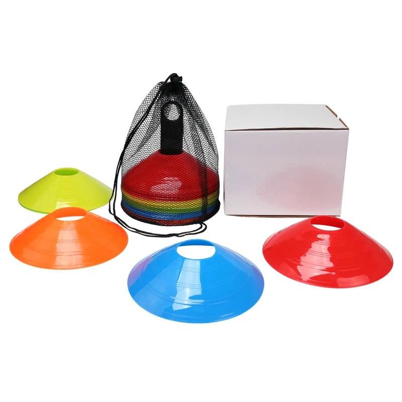 50 PCS Football training emblem disc circular mouth emblem disc road marking obstacle agile training cone small obstacle