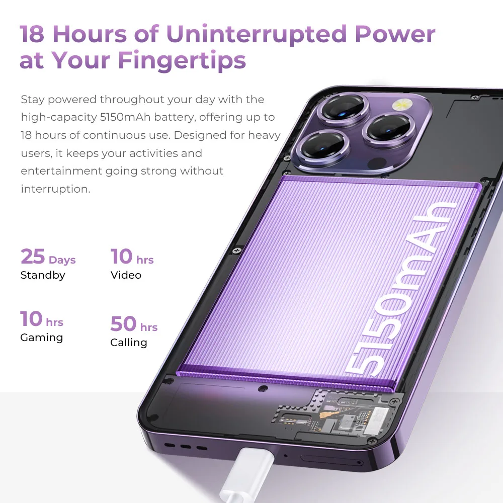 Global Version OUKITEL P1 Smartphone 6.7-inch 120Hz AMOLED Display MTK Helio G99 8GB RAM+256GB ROM 50MP Main Camera 5150mAh NFC 5