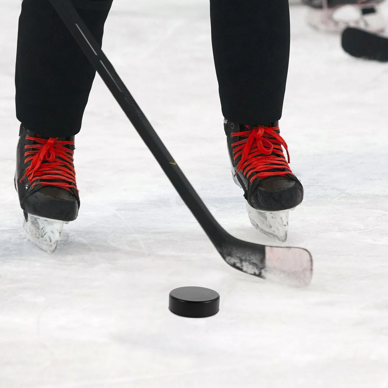 20pcs Training Pucks for Ice Hockey and Table Hockey Games Ideal for Practicing Replacement Solid Black Pucks Sports Part