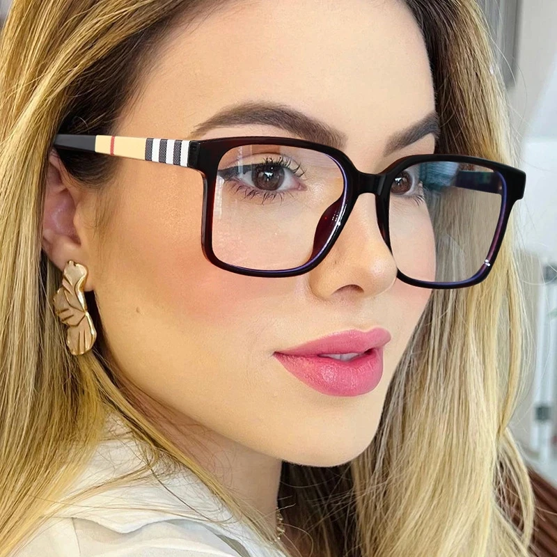 

MIZHO 2023 Anti Blue Light Blocking Glasses Frame Women Luxury Designer Retro Eyeglasses Ladies Optical Frame Trend