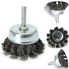 Wire Wheel Joint Knotted Cup Wire Brush Rotary Crimp Cup For Drill Angle Grinder For Die Grinder Metal Rust Removal Polishing 1