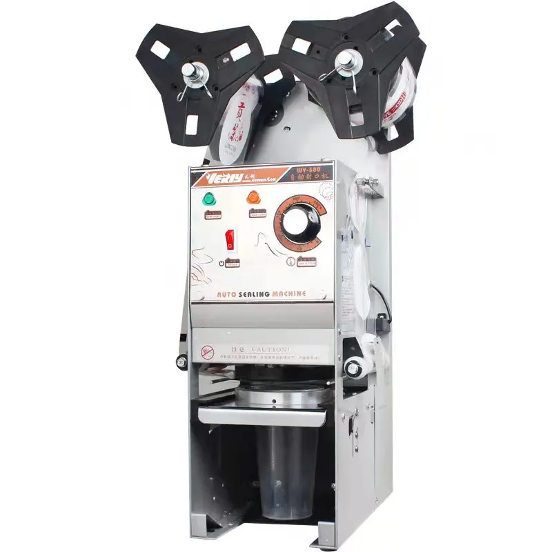 

Milk tea cup automatic sealing machine