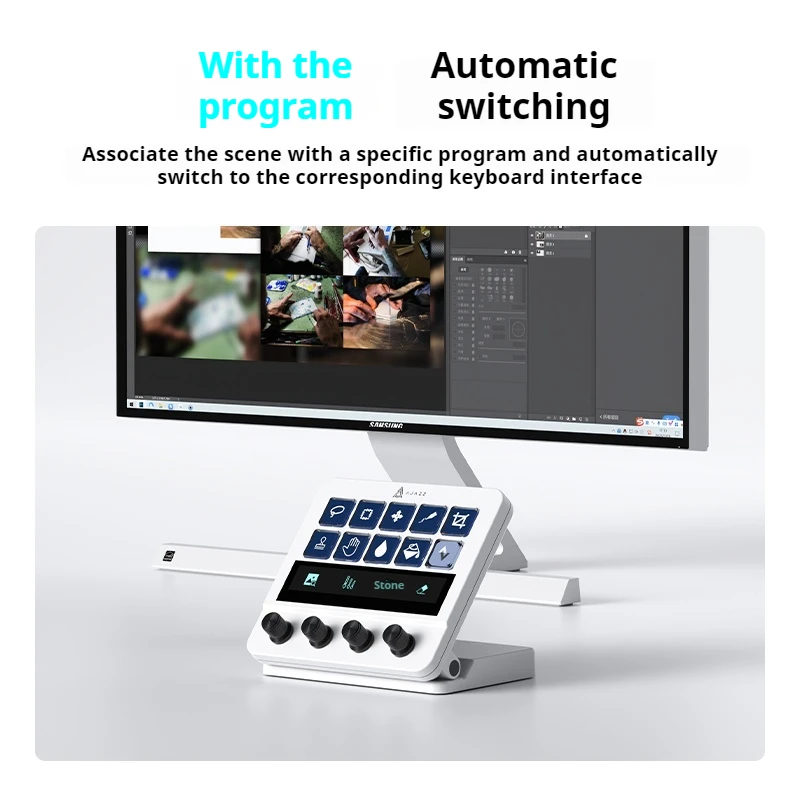 Ajazz Akp05 デスクトップヘルパー株式取売ライブストリーミング