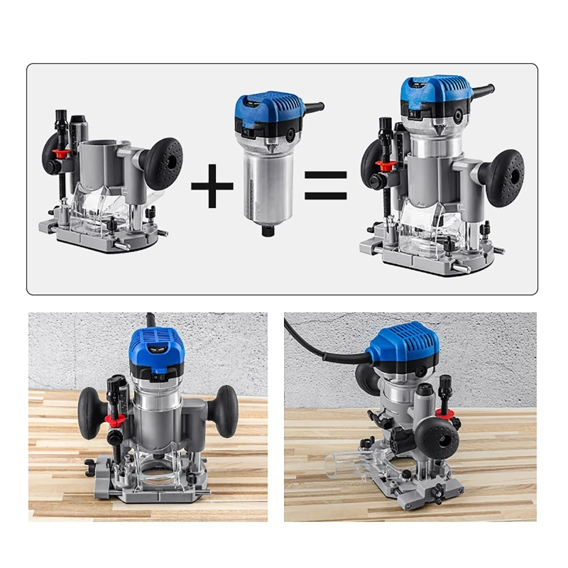 Compact Plunge Router Milling Trimming Machine Base for Electric Trimming Machine Power Tool Accessories 65mm