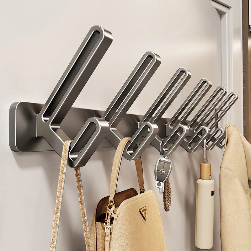 no drill hook wall hook clothes hook bathroom toilet space aluminum hanging on the wall door hanger 1