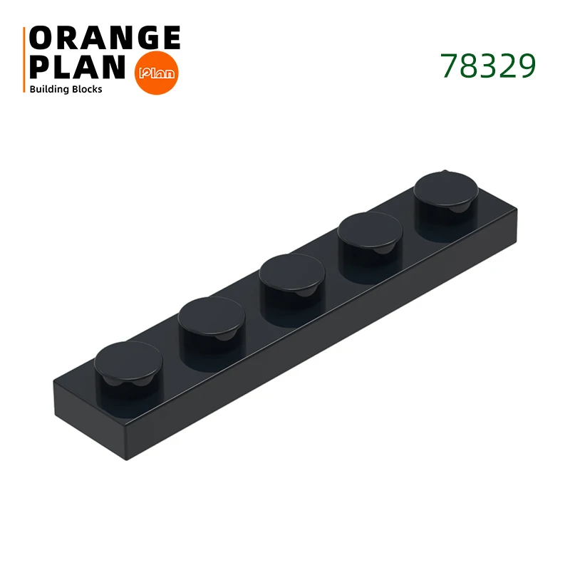 Vibrant Orange Building Plate 100g - Creative DIY Toy Assembly Parts