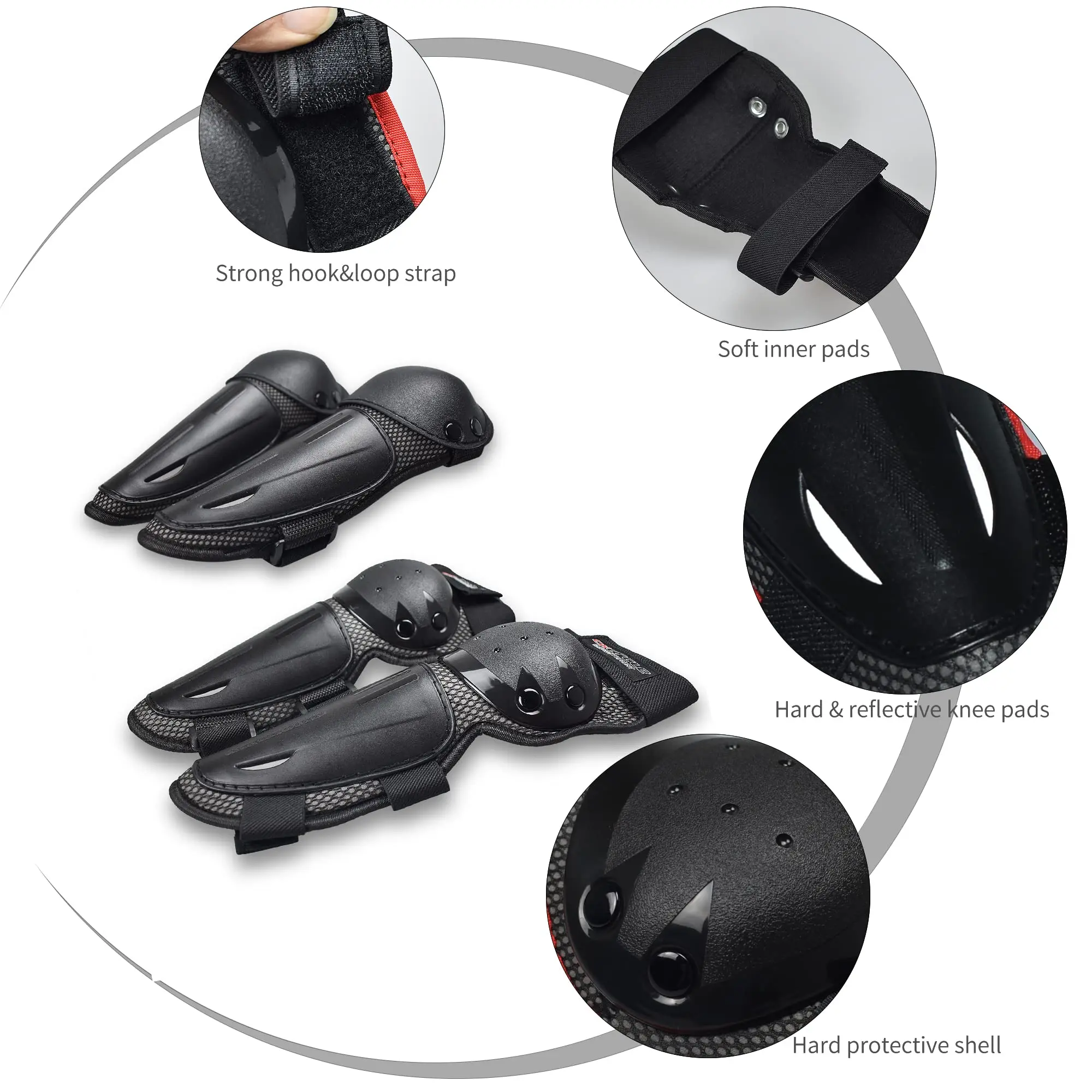 Kids Motorcycle Armor Suit Chest Protector with Elbow Knee Pads