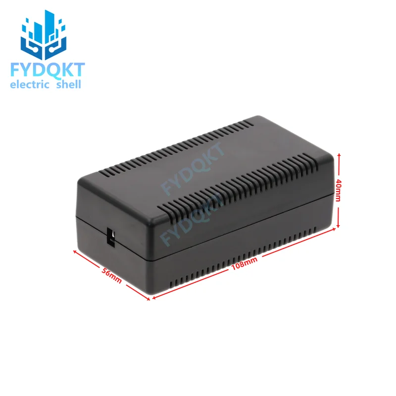 Electronic Shell Cooling ABS Plastic Button Box Sensor Module Two Ends Wire Out Case 108x56x40mm Ventilated 1pcs electronic enclosure case,electrical box