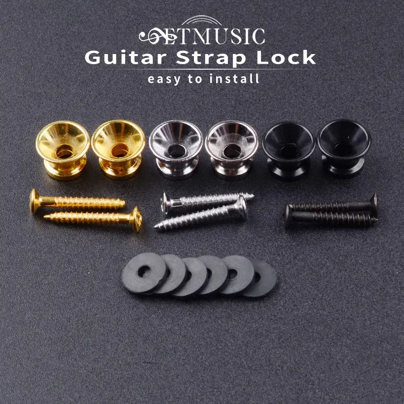 2pcs Black Metal Mushrooms Head Guitar Strap Buttons Strap Locks End Pins with Mounting Screws for Acoustic Classical Electric Guitar Bass Ukulele Black 2pcs Black Metal Mushrooms Head Guitar Strap Buttons Strap Locks End Pins with Mounting Screws for Acoustic Classical Electric Guitar Bass Ukulele Black