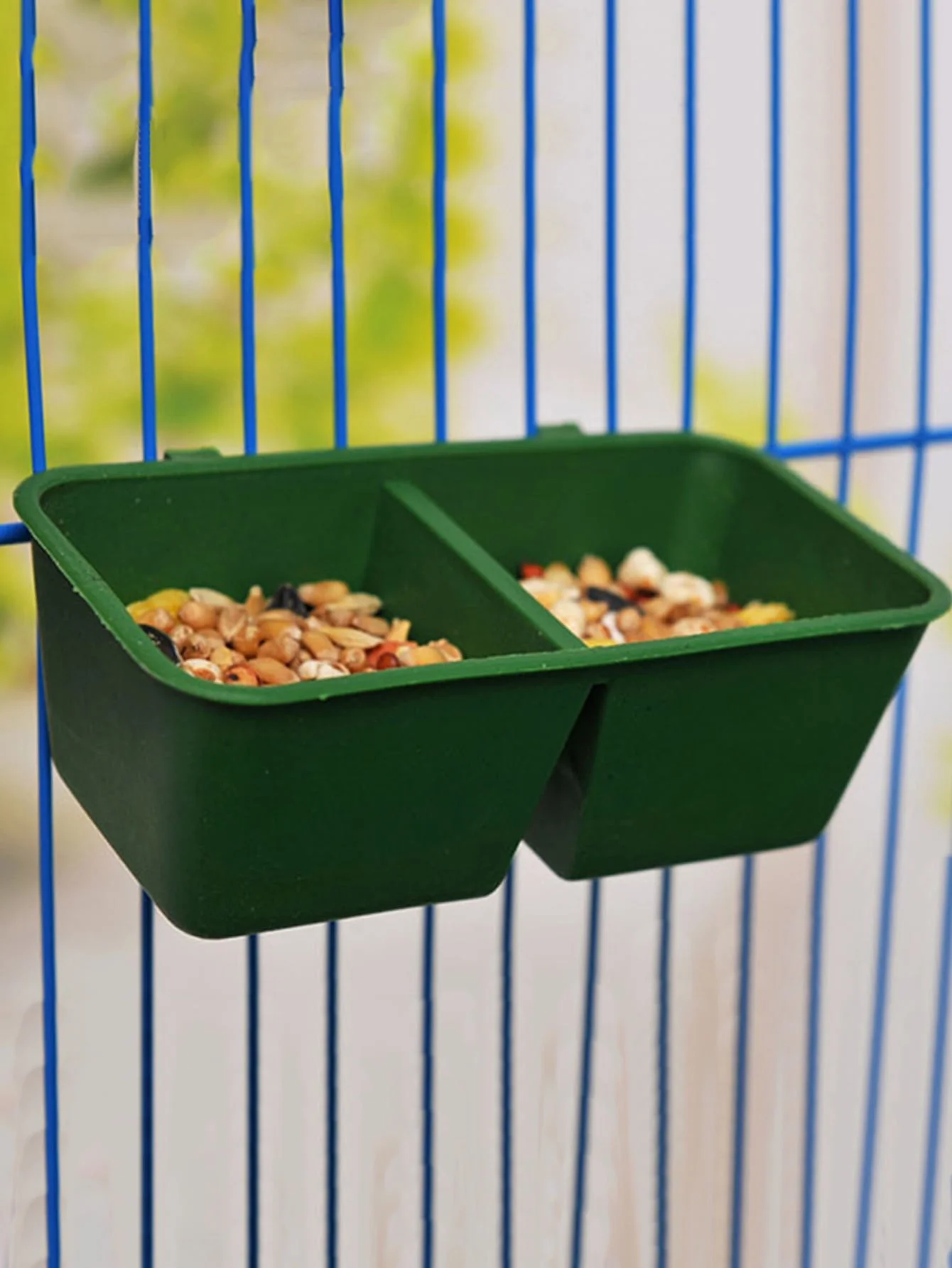 Double Compartment Bird Feeder and Cage