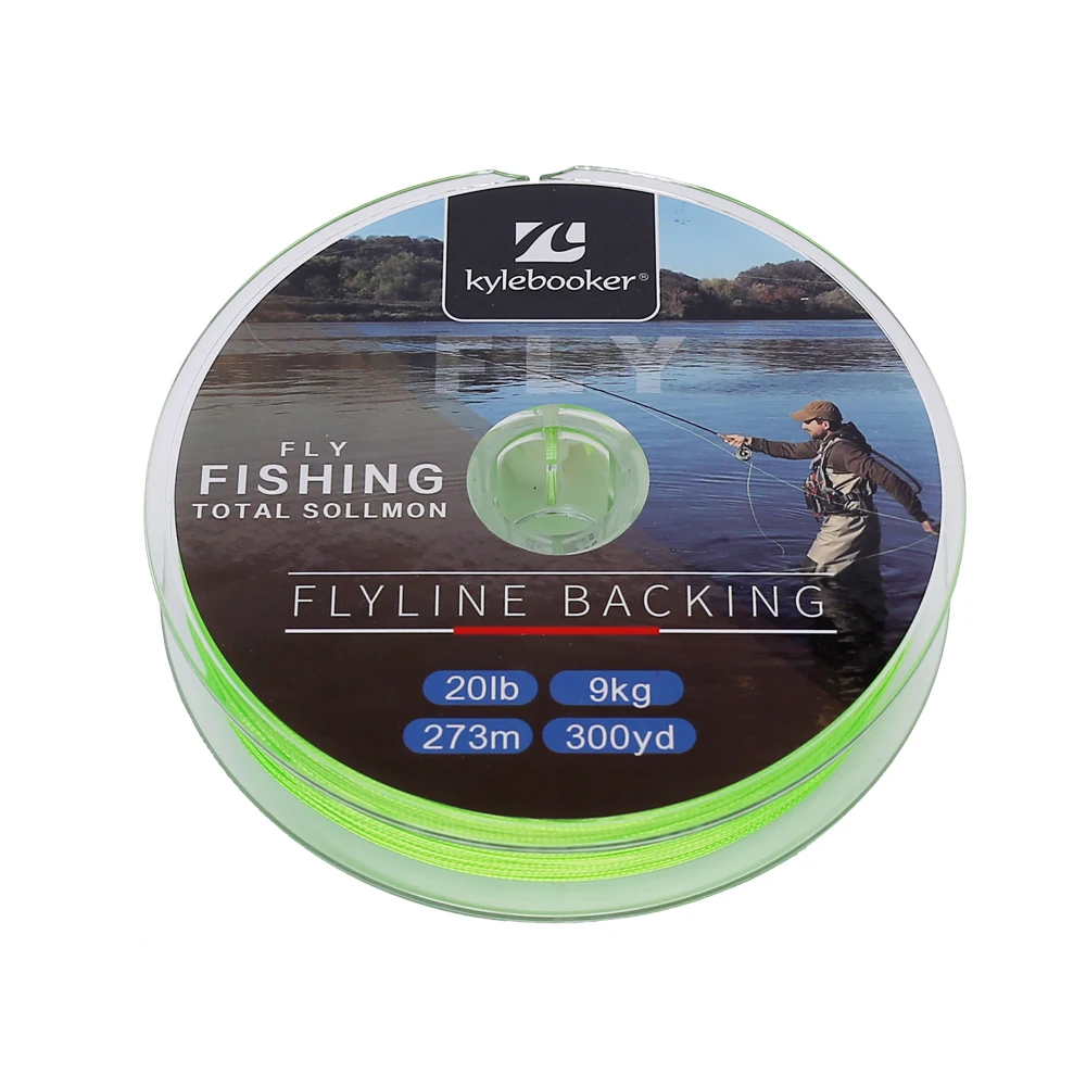 Braided Fly Line Backing Line 20/30LB 100/300Yards Orange Green for Trout  Fly Line