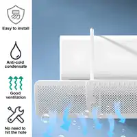 Déflecteur mural anti-courant d'air direct pour climatiseur, guide de ventilation universel coupe-vent 5