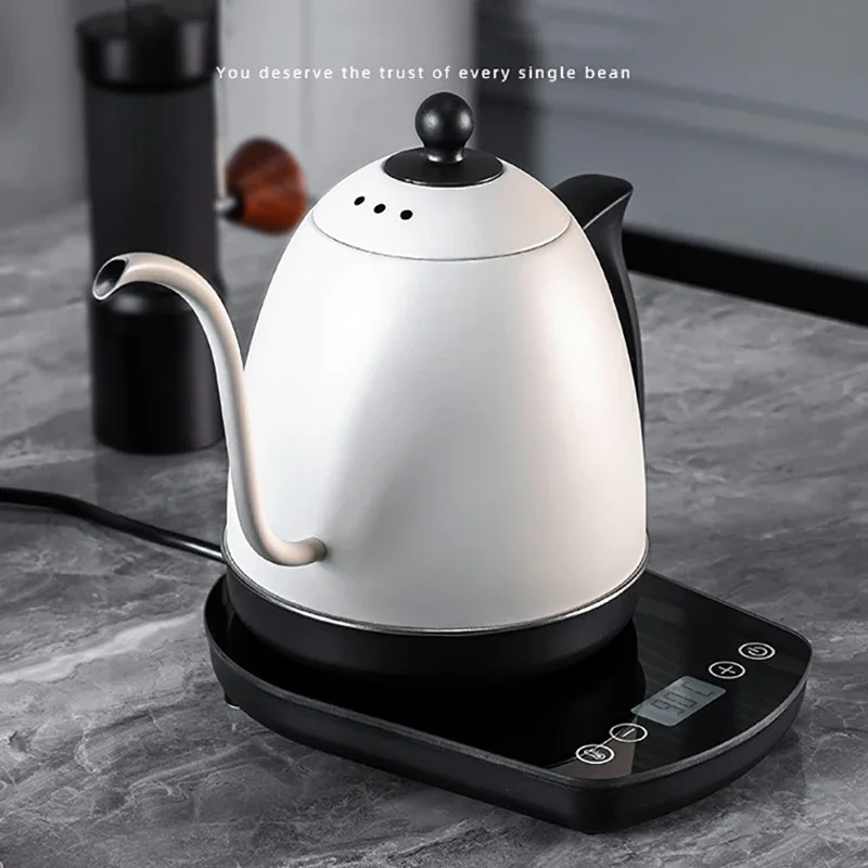 Stainless Steel Electric Kettle with Gooseneck for Pour Over Coffee