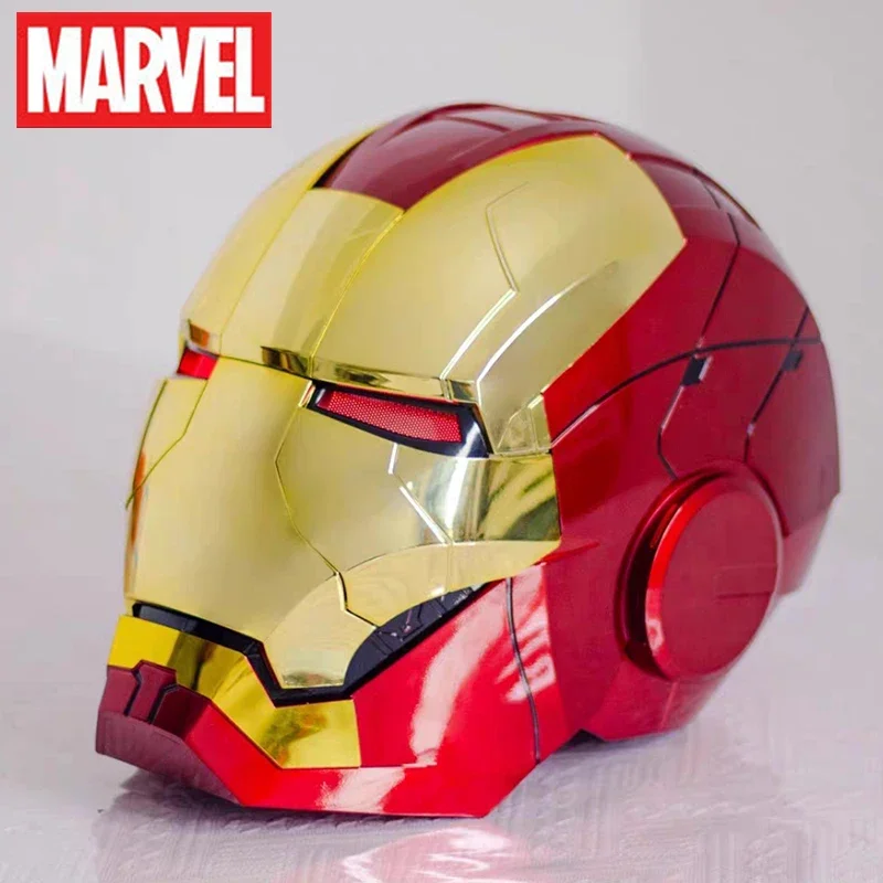 

Iron Man Autoking Mk5 Helmet Remote And Voice Control 1/1 Iron Man Marvel Automatic Helmet Mask Figure With Led Light Boys Gifts