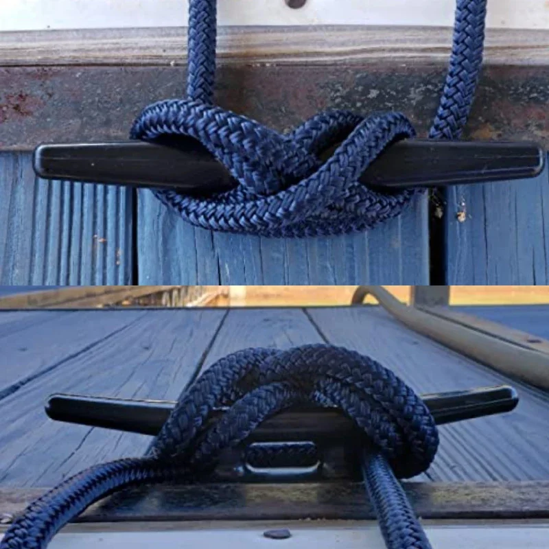 1Pc Iron Black Boat Cleat Dock Fit for Mooring Ship Accessories Nautical Beach Lake Marine Kayak Canoe Deck Cleats 99*18*13mm