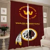Kitchen Curtains for Living Room 2 Pieces Blackout Curtains Door Curtain W-washington C-commanders Bedroom Decoration Partition 2