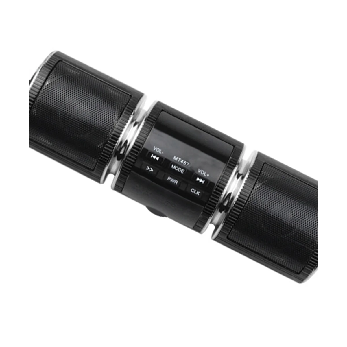 

New Motorbike Car Bluetooth MP3 Audio Retrofit Audio Waterproof Speaker Multifunction with Display Dual Speakers Silver