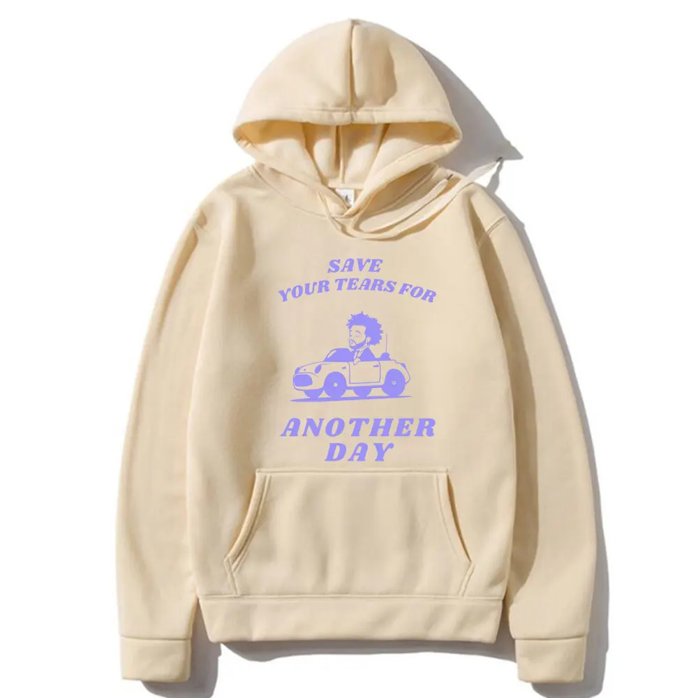 Funny The Weeknd Save Your Tears for Another Day Meme Graphic Hoodie Men Women Hip Hop Rap Pullover Male Oversized Sweatshirt