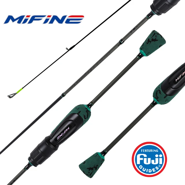 MIFINE SHOWTIME XUL Ultralight Spinning Fishing Rod Lure 0.3-2G 30T Carbon  Fiber Fuji/RA Rings
