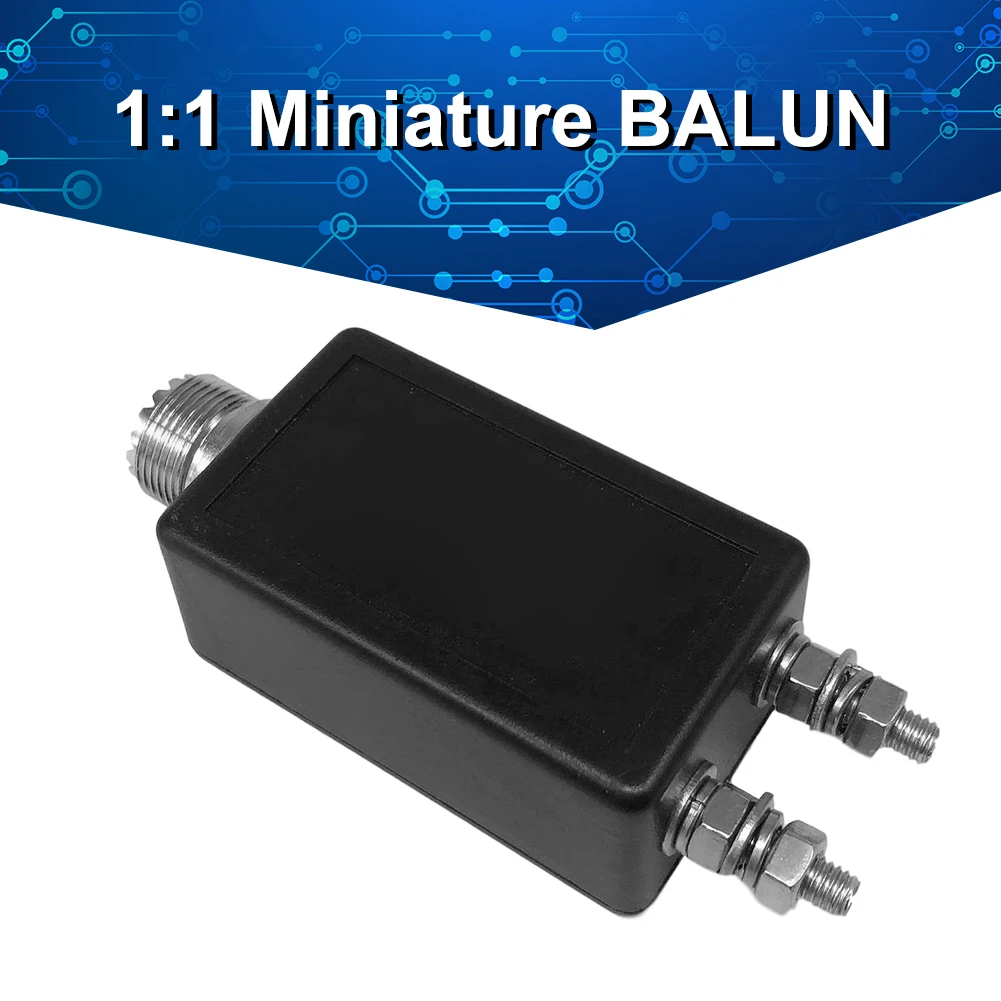 1:1 /1:9 Miniature Balun 100W SSB Suitable HF Shortwave Antenna Ham Radio Balun for Outdoor QRP Station and Furniture
