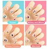 Disney Cartoon Frozen Princess Snow White Makeup Nail Stickers 250 Pcs Mermaid Stitch Stickers Toy For Kids DIY 4