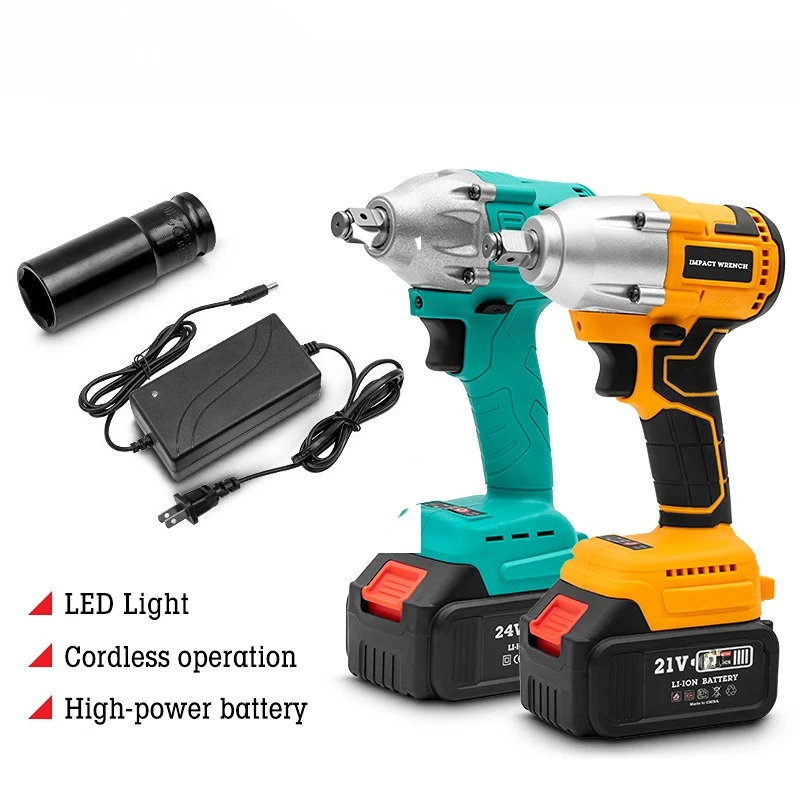 Бесщеточный Электрический ударный гайковерт, 21 в, 2 в 1, 1/2 дюйма, электроинструменты, 15000Amh, литиевая батарея светодиодный светодиодсветильник ка, подходит для батареи Makita