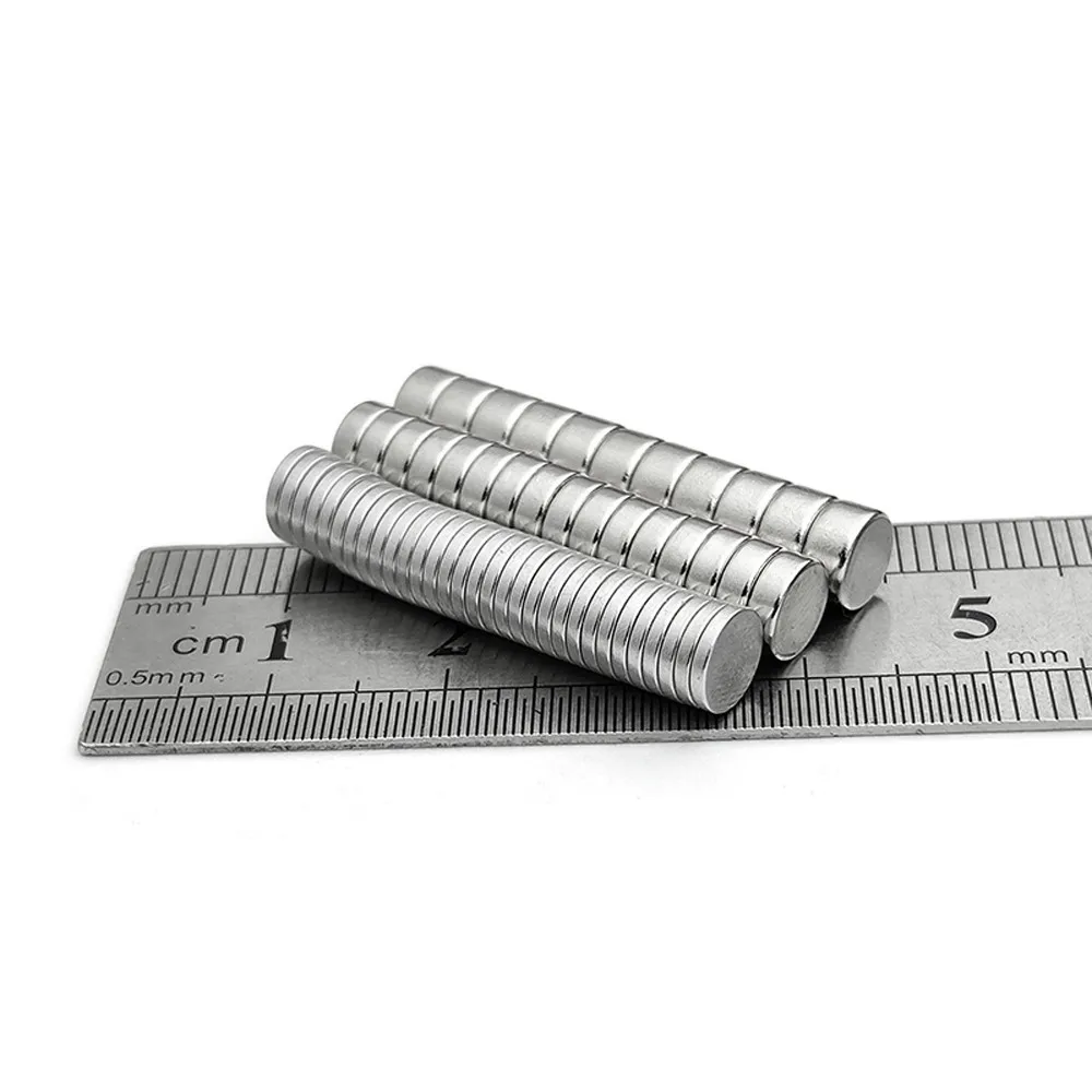 10 Pz Magnete N52 Diametro 6Mm Spessore 1/2/3/4/6/8/10Mm Rotondi Forti Magneti Neodimio Magnetico Terre Rare Potente Permanente
