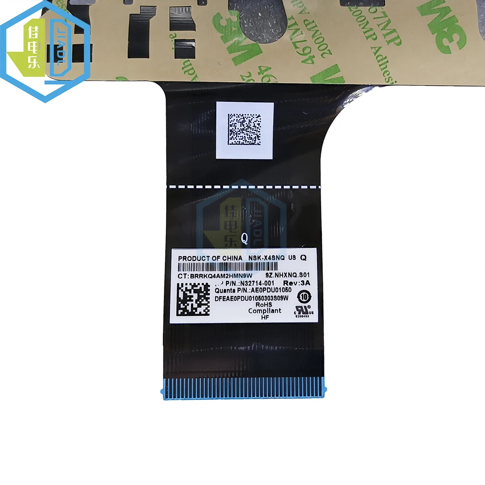 Teclado para Notebook para hp Laptop Keycaps Cinza Azul Inglês Eua N32714001 15-fc000 15z-fc 15-fc0101au 15-fc0050au - Imagem 5