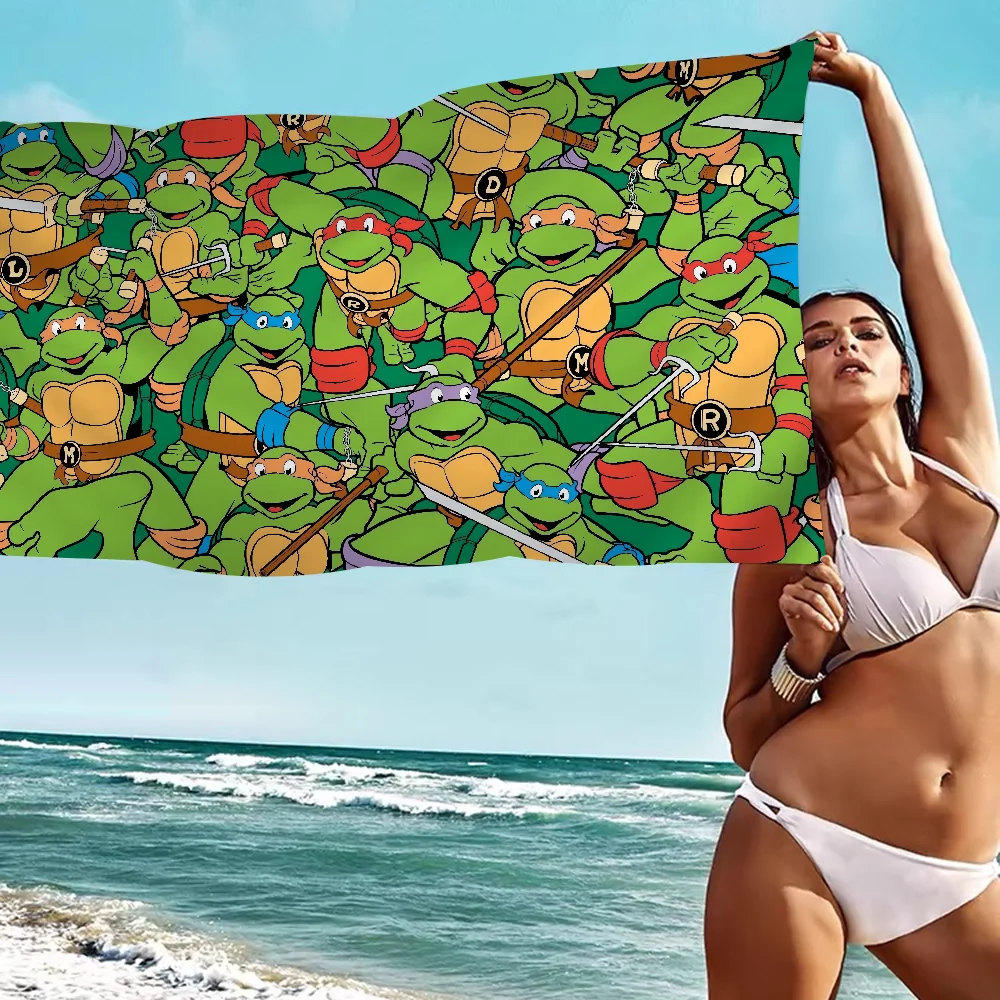 N-Ninja Turtles Towel Microfiber Beach Towel Absorbent Quick dry Soft Yoga Swimming Resort Mountain Climbing Towel 5