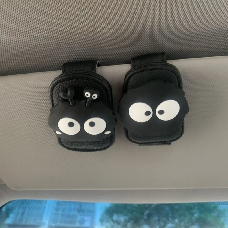 1pc 자동차 선글라스 홀더 자동차 선 바이저 은행 카드 키 안경 자기 흡수 클립 다기능 보관 브래킷