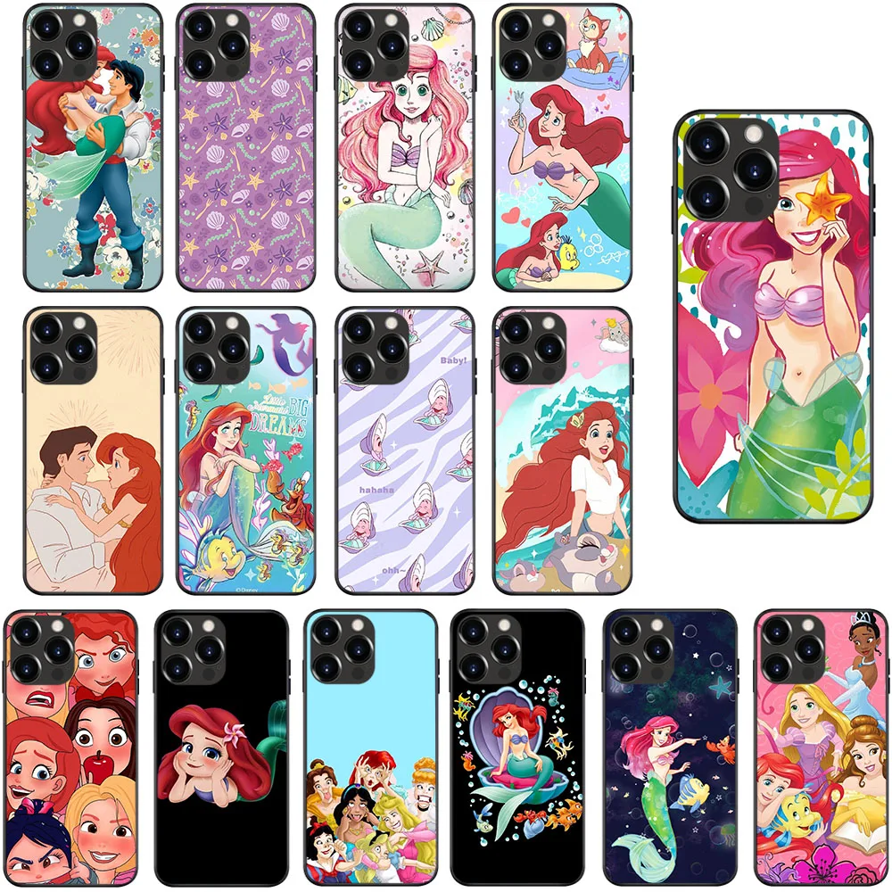 Ai-66 The Little Mermaid Ariel Custodia Morbida Per Xiaomi Redmi Note 9T 9 9S 10 10S S2 11 9C Power Pro Max Poco X3 Nfc