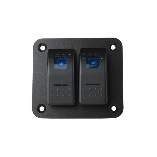 RUNCCI-YUN Panel De Interruptor Basculante De 2 Gang,Panel De