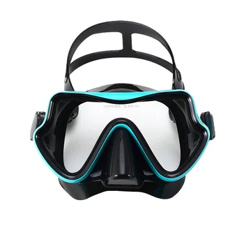 Masque de plongée anti-buée avec couverture en antarctique, lunettes de natation, jupe en silicone, verre du Guatemala Guardian HD pour les jeunes adultes
