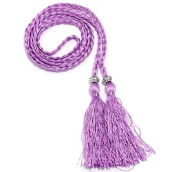 Braided Tassel Belt - Women's Fashion Accessory for DIY and Casual Clothing Decoration (Purple)