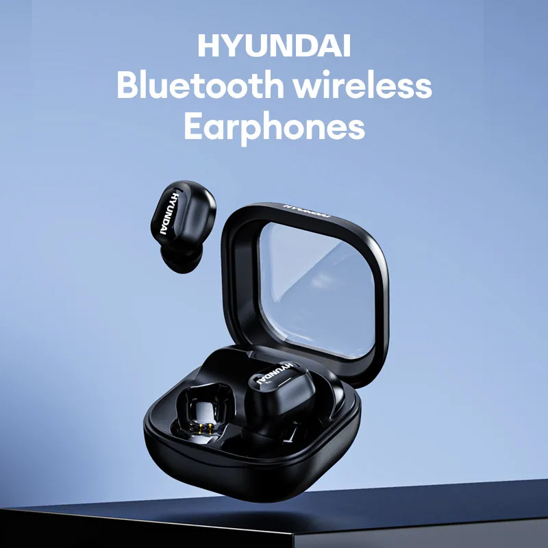 

Choice HYUNDAI HY-T08 HiFi TWS Wireless Earphones with Mic Low Latency Gaming Sports Headphones 24h Long Endurance Earbuds