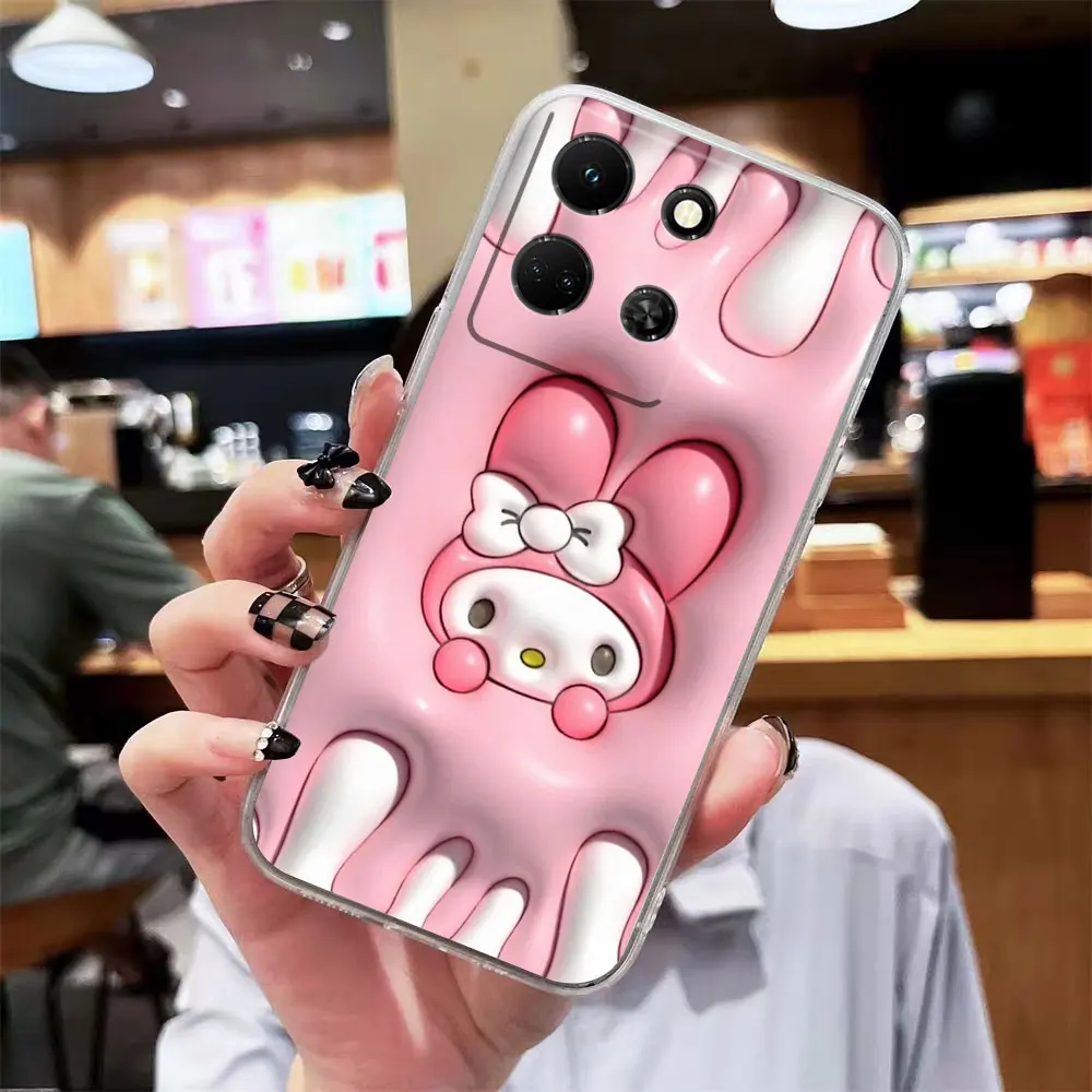 thumbnail image 1 of Clear Phone Case For Infinix NOTE 10 11 12 30 30i SMART 4 5 6 7 ZERO CAMON 19 20 PRO Case Funda Anime Hello K-kitty K-Kuromi, 1 of 5