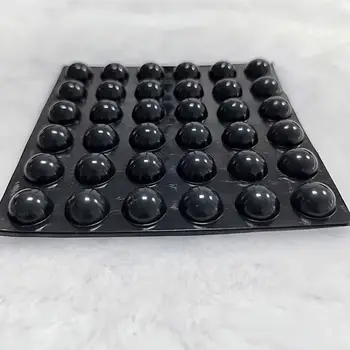 36 Pezzi/Foglio 16*8mm Piedini per Altoparlanti in Silicone a Semisfera, Cuscinetti Antivibrazione per Amplificatori Audio, Antiscivolo, Ammortizzatori