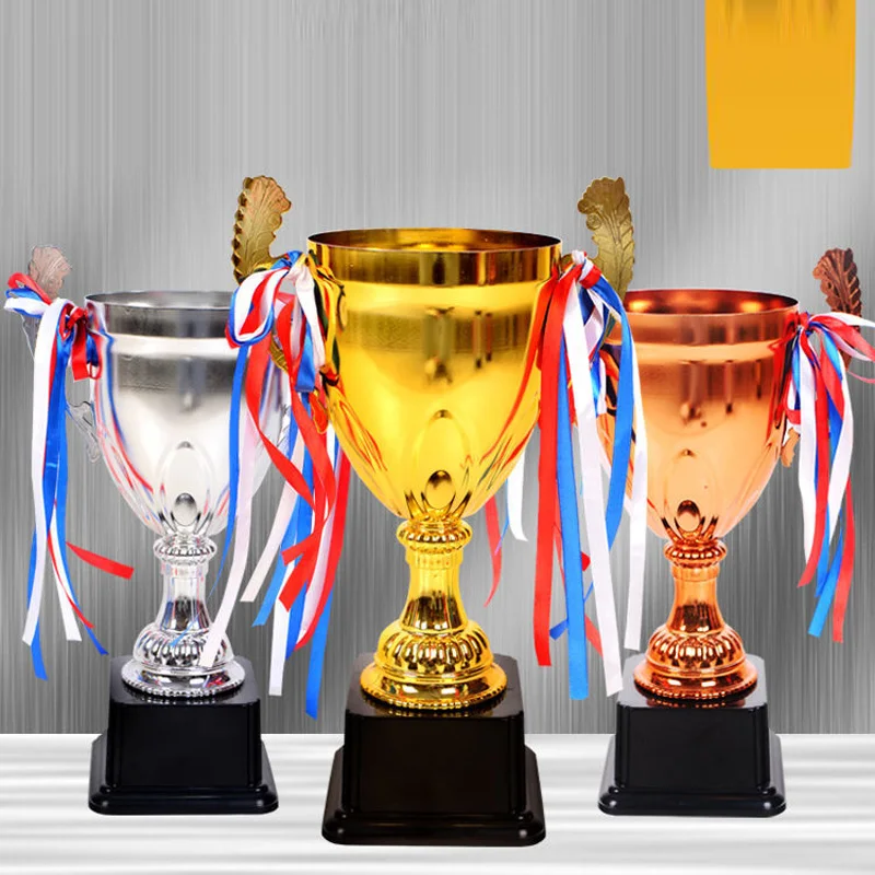 Crown Metal Gold Silver Copper Tricolor Trophy, Team Sports, Football, Basketball Game, Total Trophy, Home Decor