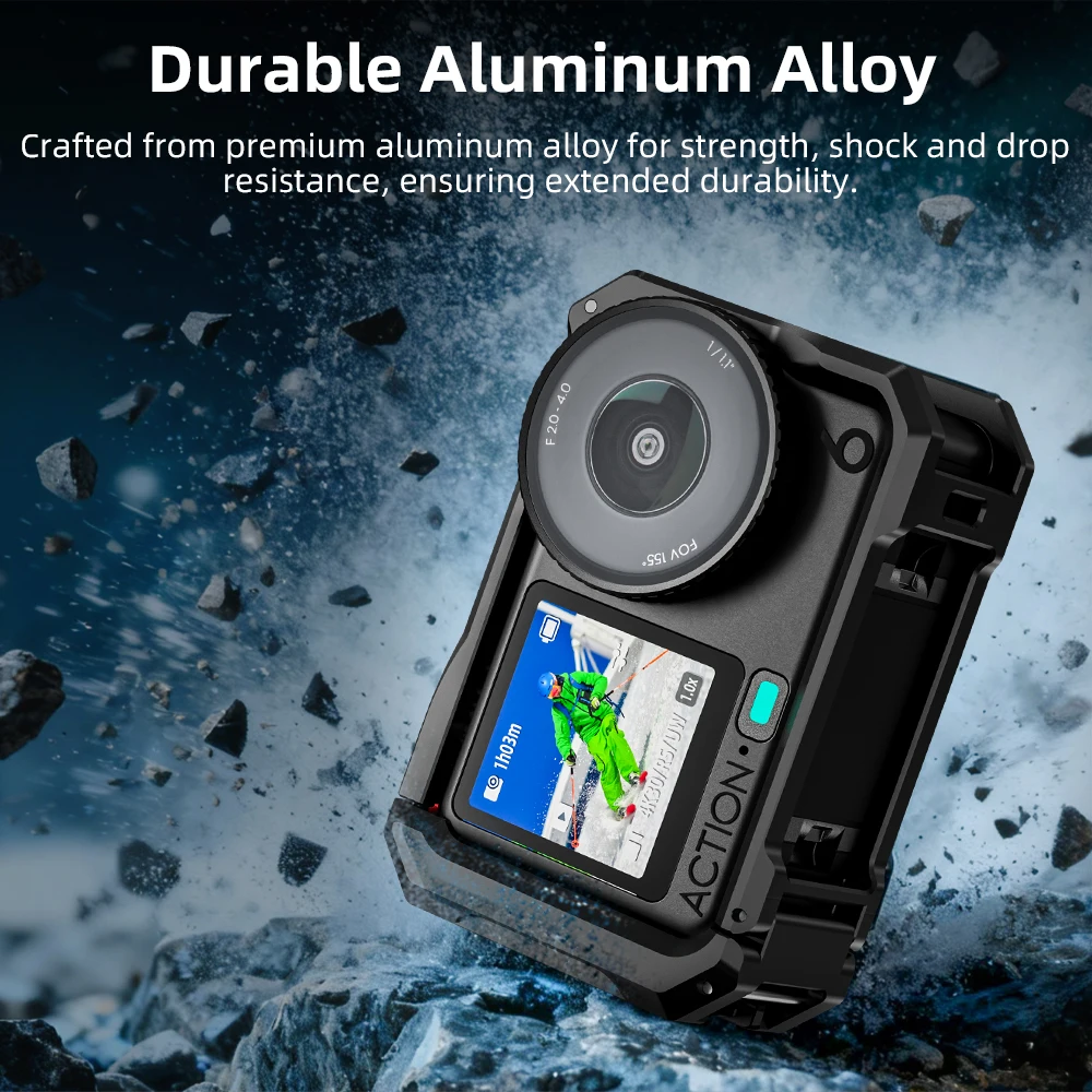 DJI 오스모 액션 6 카메라용 플라이마일 메탈 케이지 보호 프레임 알루미늄 합금 케이스 카메라 액세서리