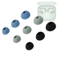 Premium Silicone Ear Tips for True Wireless Earbuds - 6 Pack (Black)