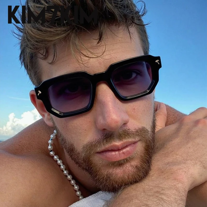 Polarized Square Punk Sunglasses Men 2026 Luxury Brand Classic Rectangle Sunglass UV400 Driving Eyewear Fashion Outdoor Shades