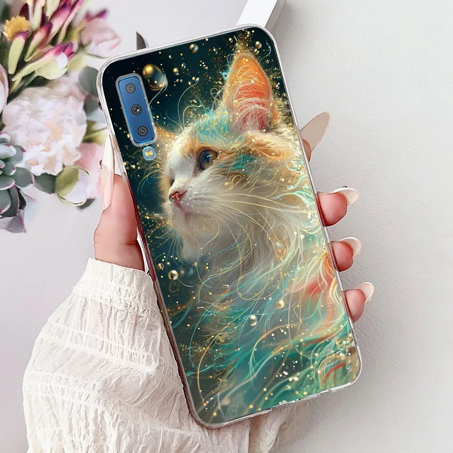 Cute Cat Fashion Painted Soft Slim Phone Case - Stylish Protective Back Cover