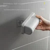 Toilet garbage bag storage box, no punching, simple wall mounted collector, kitchen pull-out sorting garbage box 4