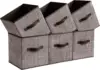 Storage Cubes, -Woven Fabric Bins with Double Handles, Closet Organizers for Shelves, Foldable, for Clothes 2