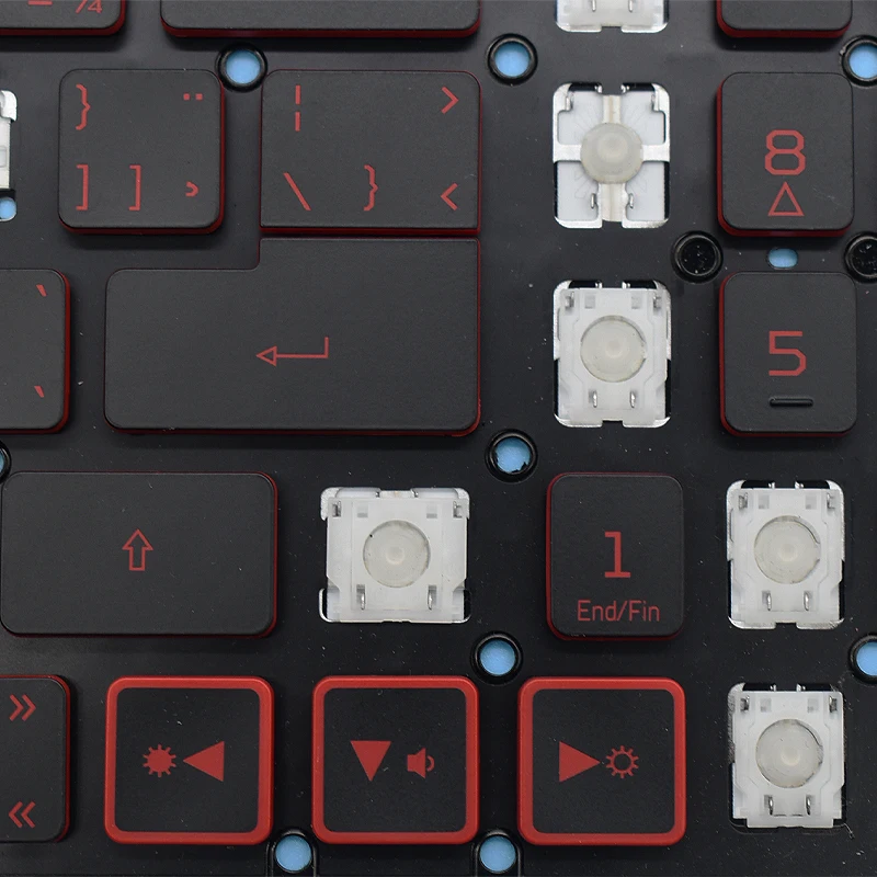 Replacement Keycap Key cap &Scissor Clip&Hinge For Acer Nitro 5 AN515-51/52 AN515-53 N16C7 N17C1 N17C7 Keyboard replacement keycaps
