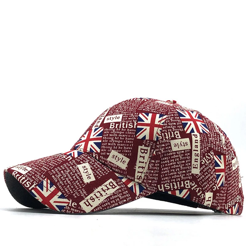 FAGIUCHI Casquette De Baseball Britannique Avec Drapeau Du Royaume-Uni