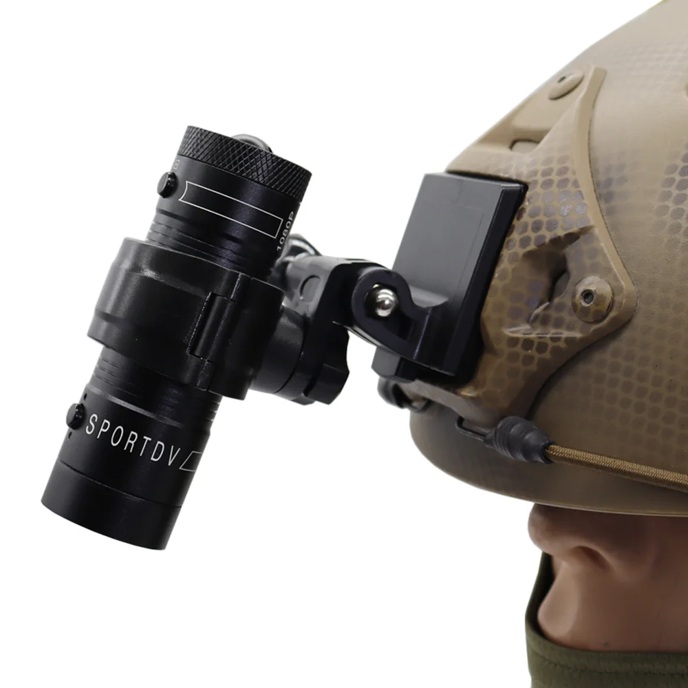 Caméra Casque Tactique 1080P HD Sport pour Chasse Airsoft CS