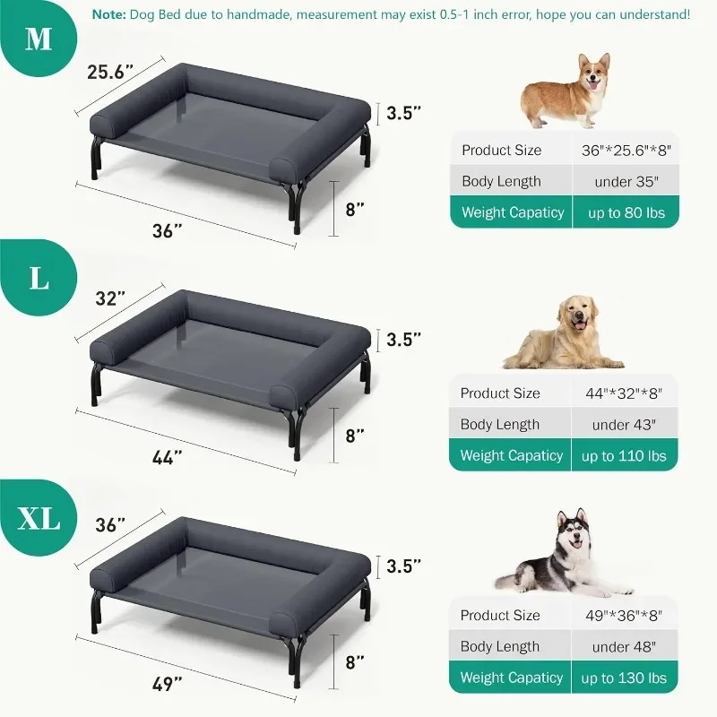 XL Cooling Elevated Dog Cot 5