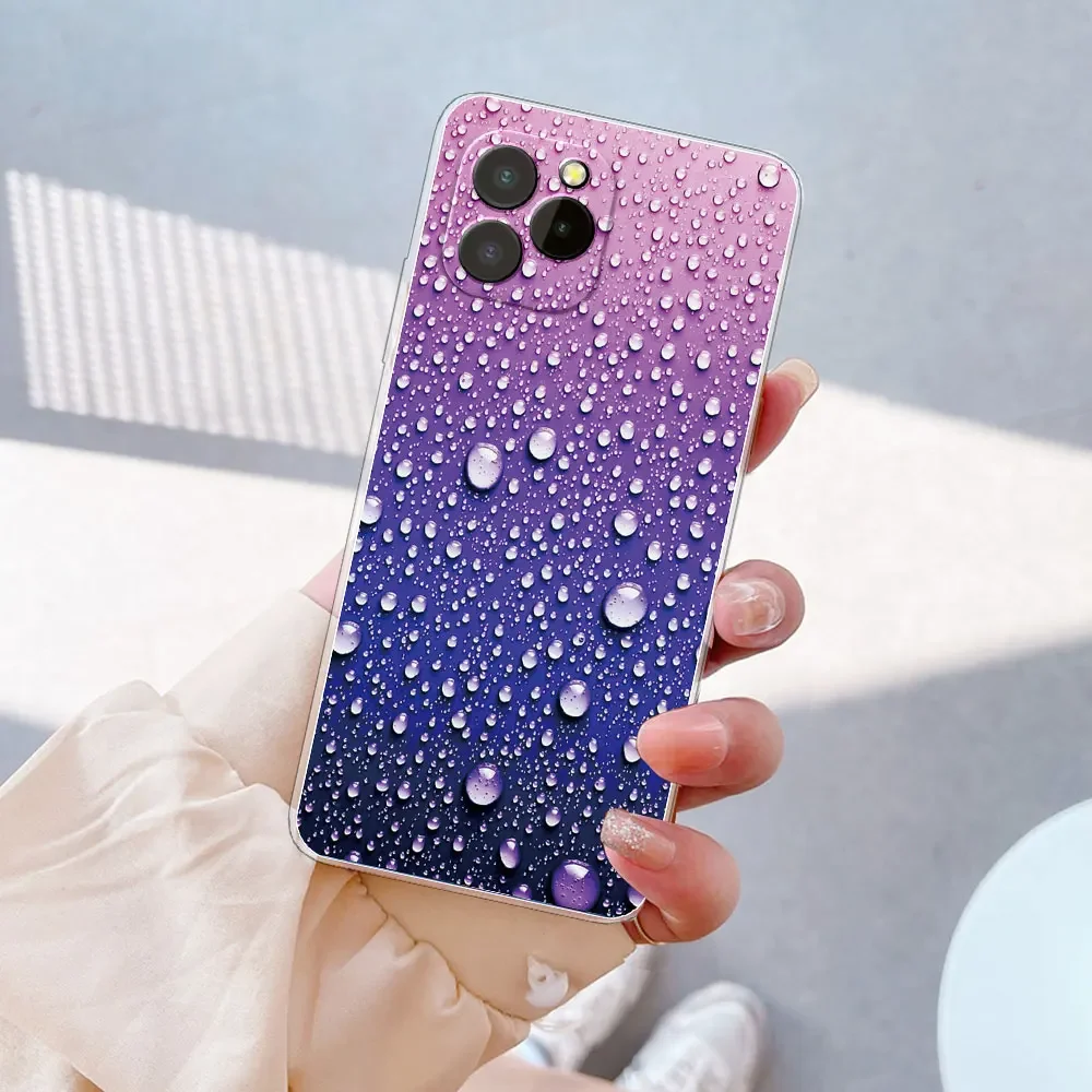 Oukitel C21 Pro Clear Marble Silicone Soft Case - Stylish Protective Cover