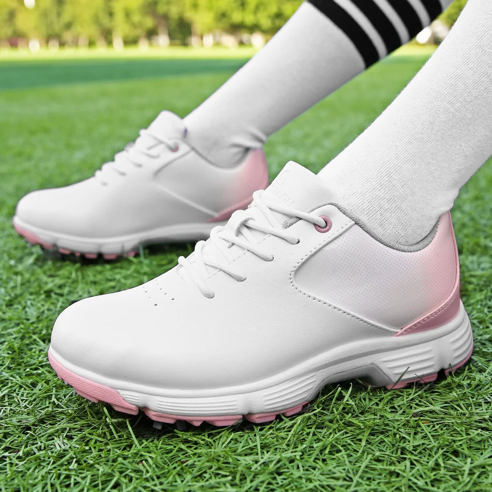 

New Golf Shoes Women's Mesh Breathable Golf Shoe Outdoor Jogging Walking Shoe Women Waterproff Training Golf Sneakers